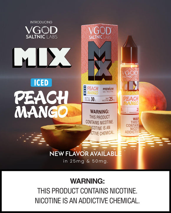 Iced Peach Mango Premium SaltNic by VGOD
