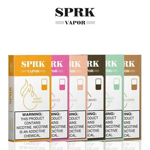 SPRK VAPOR REPLACEMENT EMPTY PODS (compatible with Myle V4 Pod System)