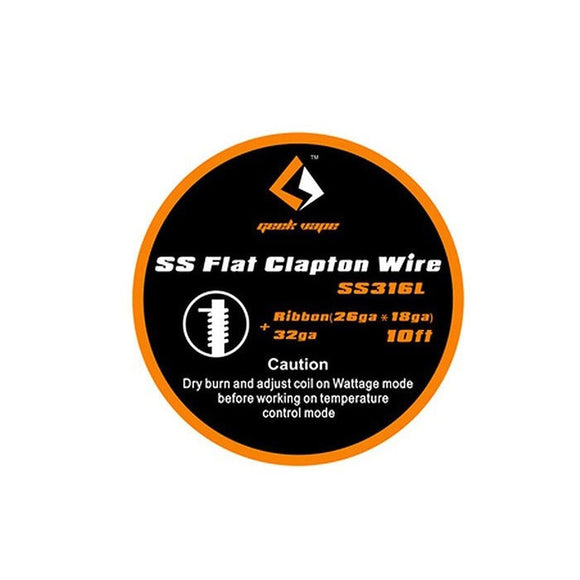 Geek Vape SS Flat Clapton Wire SS316L