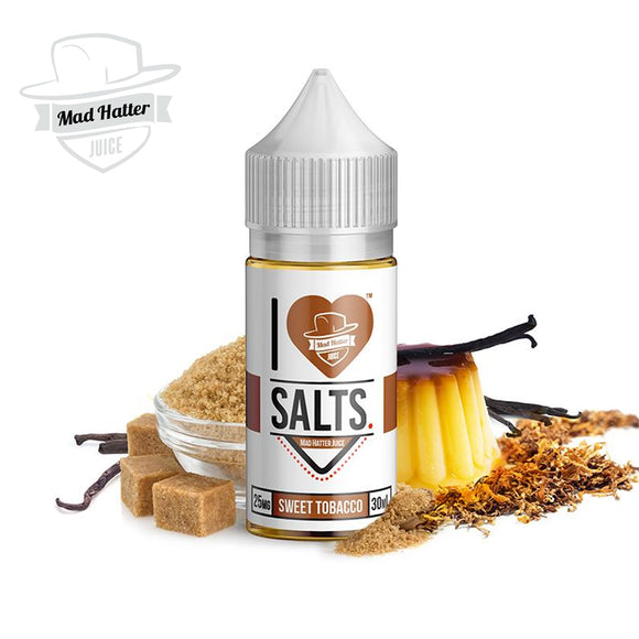 I LOVE SALTS BY MAD HATTER - SWEET TOBACCO - VAYYIP