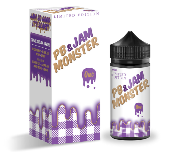 PB & Jam Grape by Jam Monster Eliquid 100ml