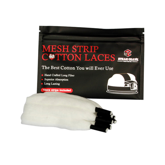 Steam Crave Mesh Strip Cotton Laces 10pcs For Aromamizer Plus V2 RDTA