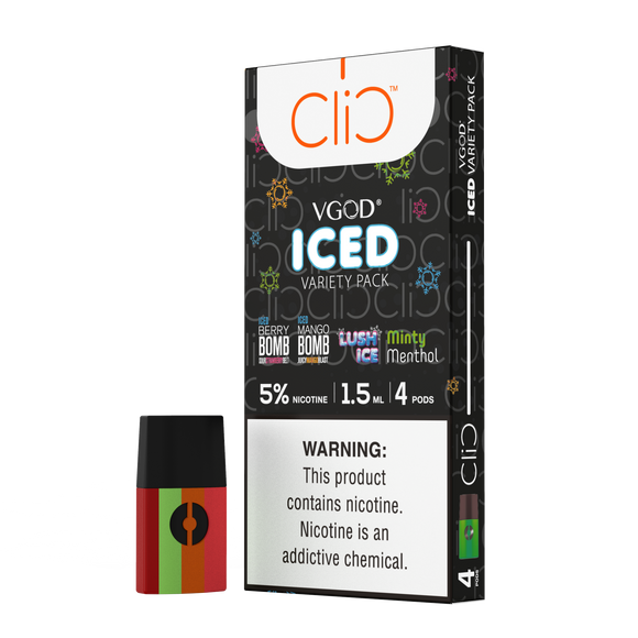 Clic VGod Iced Variety Pack 1.5ml Pods (4 count)
