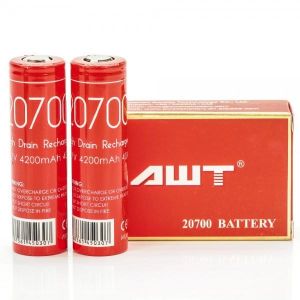 AWT 20700 – 4200mAh – 40A Sold Per Pairs(Two Batteries)