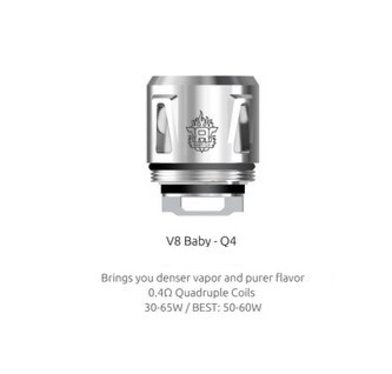 SMOK V8 Baby Q4 0.4 Ohm Coils - VAYYIP
