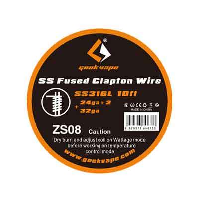 Geekvape SS Fused Clapton Wire ZS08