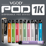 VGOD - 1K DISPOSABLE POD 1000 PUFFS (5% / 50 mg) - 1pod