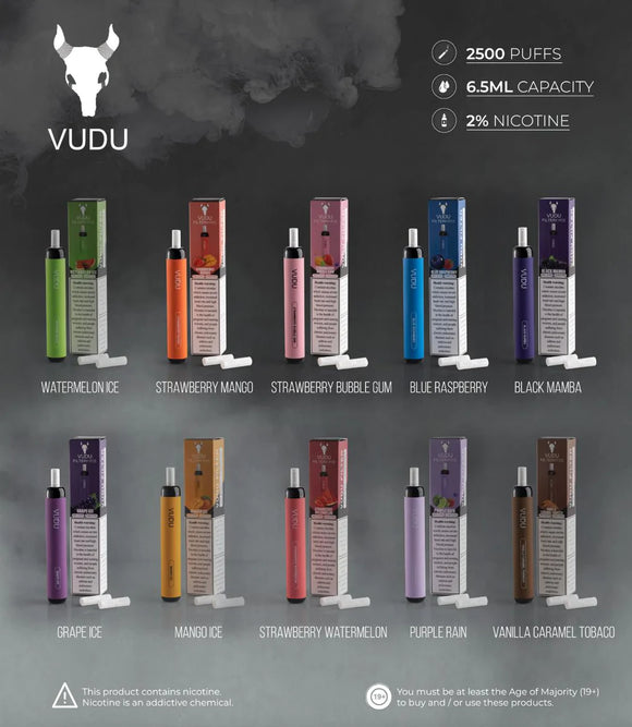 Vudu Filter Disposable 2500 Puffs 2% Nicotine